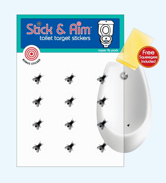 Urinal Fly Bulk Pack - Stick and Aim